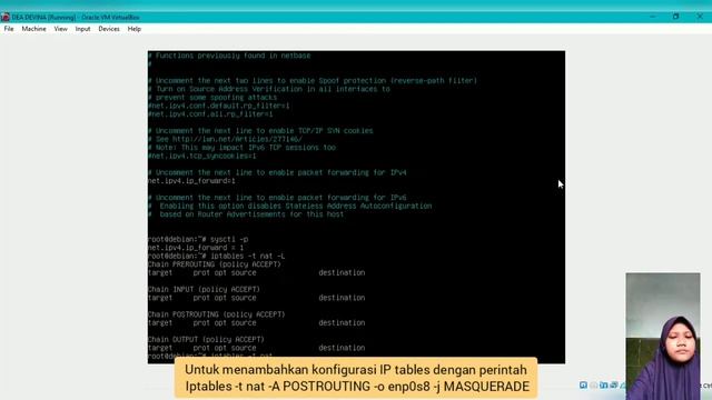 Konfigurasi Firewall (Iptables) di Debian 10 - Dea Devina Widiono смотреть онлайн