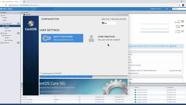 Installasi Virtual Machine(Centos 7 Min) di ESXi 6.7 смотреть онлайн