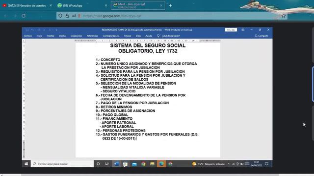 SEGURIDAD SOCIAL 04/08/2022 смотреть онлайн
