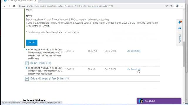 Download & Update HP Officejet Pro 8610 e-All-in-One Printer Driver for Windows 11/10/8/7 смотреть онлайн