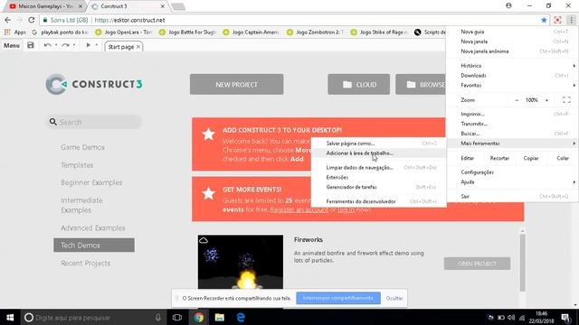 Como baixar o Novo Construct 3 (atualizado funciona no android Link na Descricao) смотреть онлайн