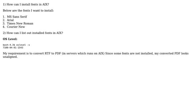 Unix & Linux: Installing font in AIX and Listing out already installed fonts in AIX смотреть онлайн