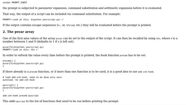 Unix & Linux: Howto include output of a script into the zsh prompt (2 Solutions!!) смотреть онлайн
