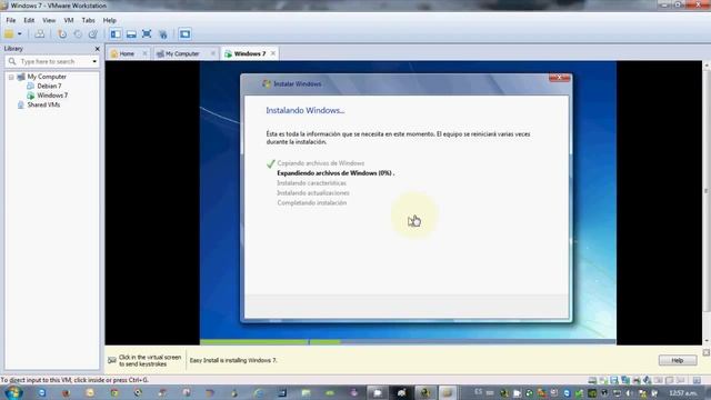 Tutorial:¿Como Instalar windows 7 en una maquina virtual VMWARE? смотреть онлайн