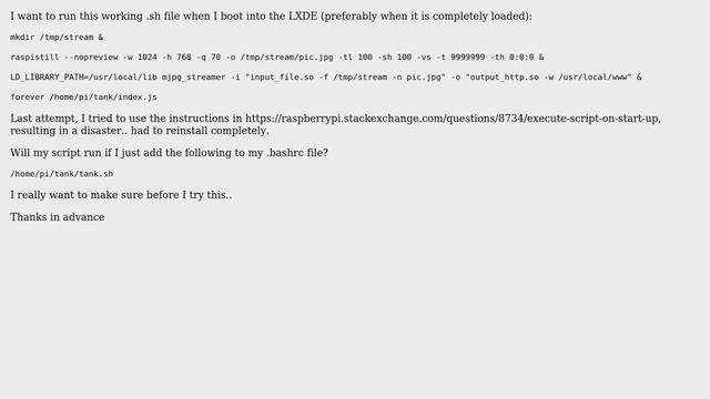 Raspberry Pi: Run .sh file after LXDE enviroment is completely loaded (2 Solutions!!) смотреть онлайн
