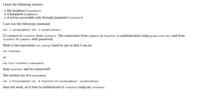 Unix & Linux: How to ssh using jumphost, without using a tunnel? смотреть онлайн