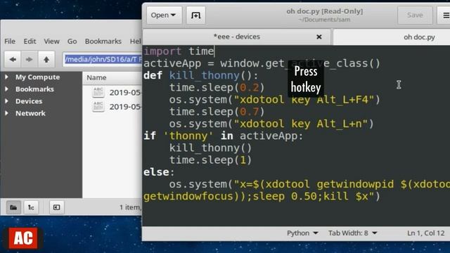 Save Versions and Toggle Permissions of Active Document of gedit - Linux Mint Cinnamon смотреть онлайн