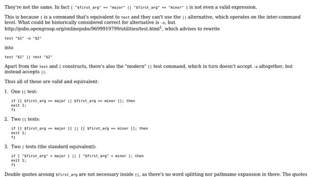 Unix & Linux: Similar test expressions using or operator? (2 Solutions!!) смотреть онлайн