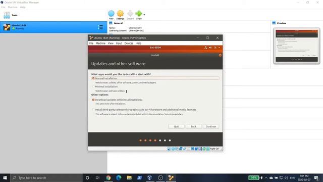 Installing Ubuntu 18.04 in VirtualBox смотреть онлайн