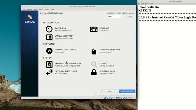 Lab 1.1 - Instalation CentOS 7 And Login Root смотреть онлайн