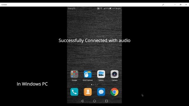 Screen Mirroring With Windows 10 Connect App