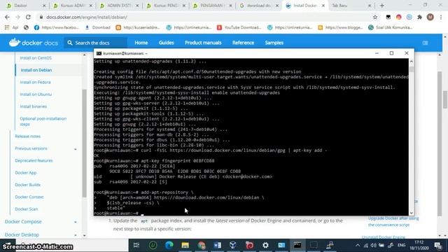 Instalasi Docker Pada Debian смотреть онлайн