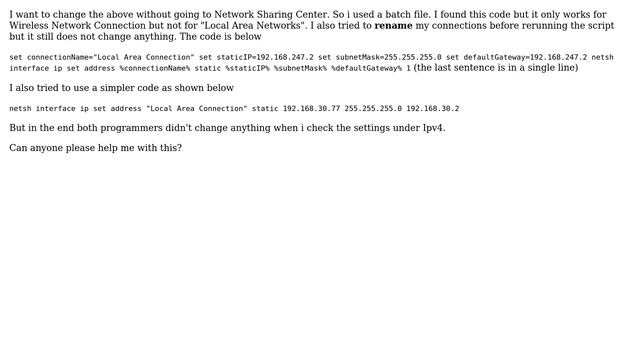 Changing of IP address, Subnet Mask, Default Gateway on a "Local Area Network" , NOT "Wireless... смотреть онлайн