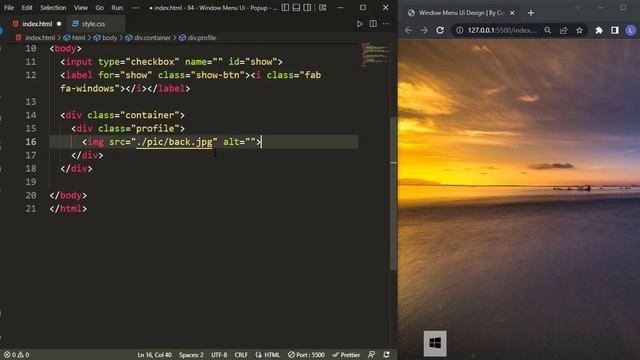 How to create Menu Bar with HTML and CSS | Build Windows Menu UI Design with HTML and CSS смотреть онлайн