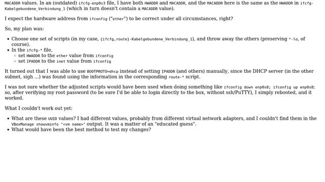 Headless CentOS 7 in VirtualBox: edit / verify /etc/sysconfig/network-scripts/ifcfg-enp0sN scripts смотреть онлайн