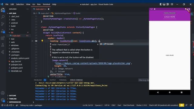 Overview of the AppBar Widget Features | Flutter (2022) смотреть онлайн