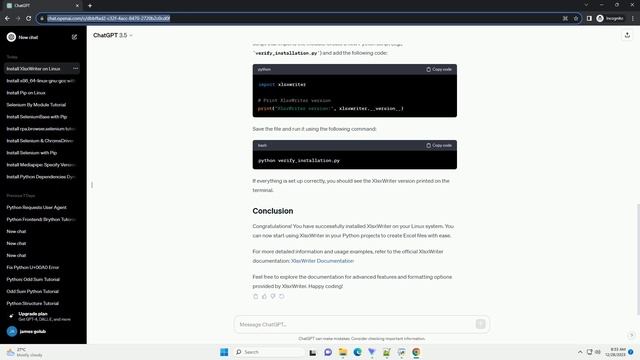 pip install xlsxwriter linux смотреть онлайн