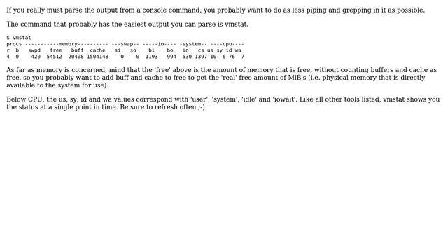 Best commands to use to find out the total CPU and memory usage of a Linux machine in the... смотреть онлайн