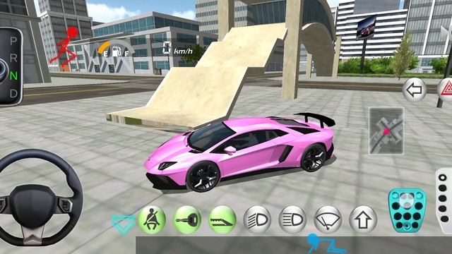 Lamborghini Aventador Car Drive is on City Road - 3d Driving Class - Android Gameplays part 4 смотреть онлайн