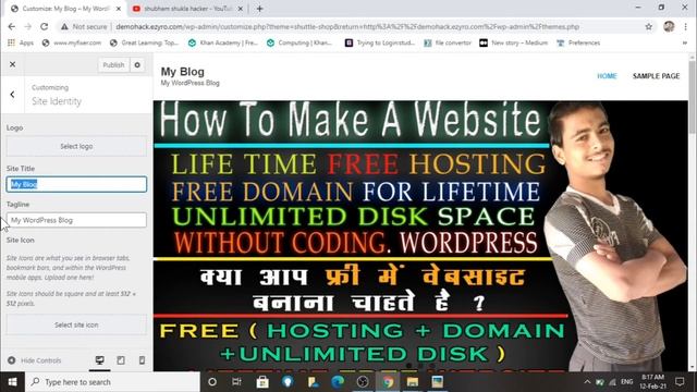 How to Build and Customize a WordPress Website in HINDI | Step by Step Guide setup wordpress theme смотреть онлайн
