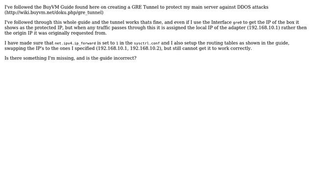 Unix & Linux: GRE not Forwarding origin IP смотреть онлайн