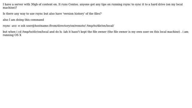 Setting up rsync to sync a server смотреть онлайн