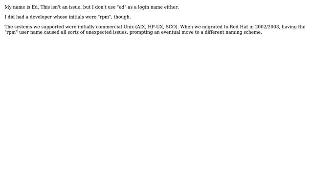 DevOps & SysAdmins: Is it bad to use a Linux username that is the same as a Linux command? смотреть онлайн