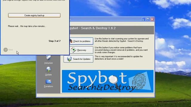 Installing Spybot Search & Destroy on Windows XP.avi смотреть онлайн