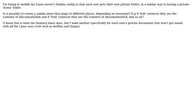 Unix & Linux: Defining private Samba shares смотреть онлайн