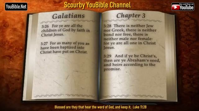 48 New KJV Bible | GALATIANS | Audio and Text | by Alexander Scourby | God is Love and Truth. смотреть онлайн