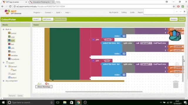 Colour picker tutorial - App Inventor 2 смотреть онлайн