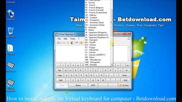 Install and use the Virtual keyboard for computer - Betdownload.com смотреть онлайн