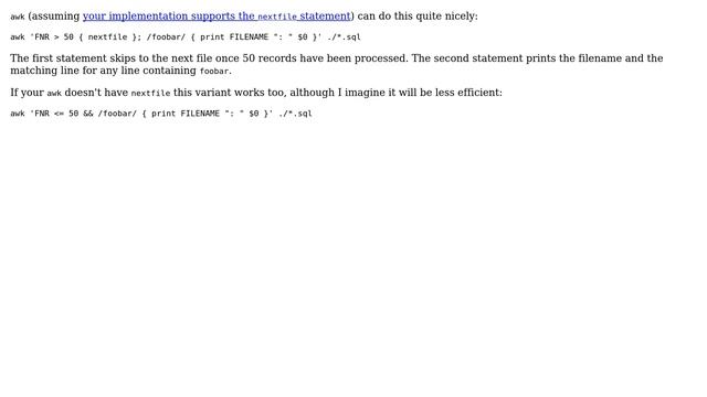 Unix & Linux: Grep first 50 lines of files for pattern (4 Solutions!!) смотреть онлайн