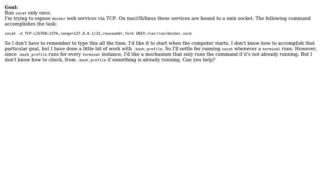 Unix & Linux: How to only run a command in .bash_profile if its not already running? смотреть онлайн