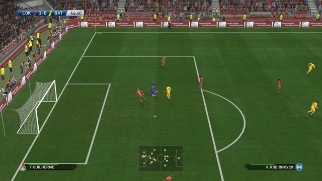 Lokomotiv Moskva vs Bate Borisov, Lokomotiv Stadium, PES 2016, PRO EVOLUTION SOCCER 2016, Konami смотреть онлайн