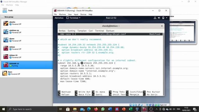 PRAKTIKUM DHCP SERVER MENGGUNAKAN DEBIAN смотреть онлайн