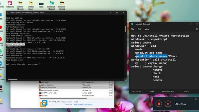 How to uninstall VMware workstation || codemars || linux virtula macine смотреть онлайн