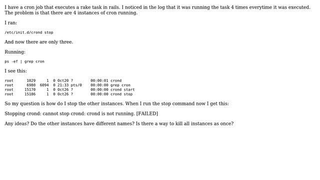 How to stop all instances of cron? (2 Solutions!!) смотреть онлайн