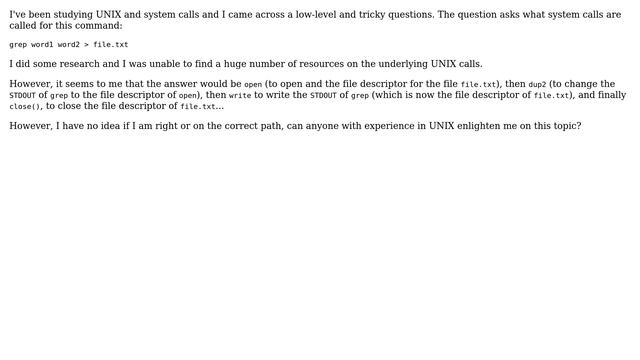 Unix & Linux: Implicit system calls in UNIX commands смотреть онлайн
