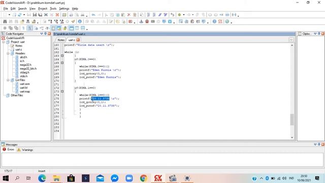 PRAKTIKUM UART DENGAN MENGGUNAKAN PROTEUS DAN CVAVR смотреть онлайн