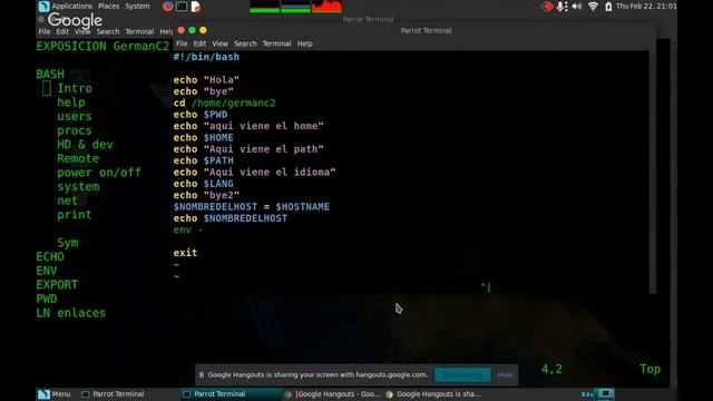 Sesiones LPIC 3.0 - bash, echo, env, export, pwd, ln (enlaces) смотреть онлайн