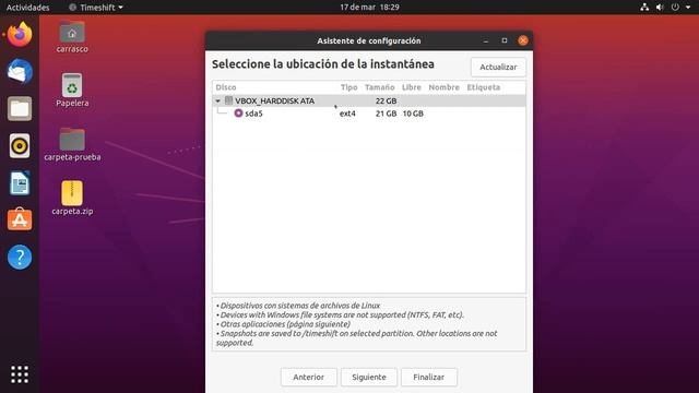 Como crear punto de restauración en Ubuntu con TimeShift смотреть онлайн