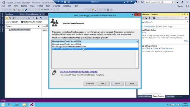 TFS 2013 Tutorial : 08- How to Create Team Project in Team Foundation Server using Visual Studio смотреть онлайн
