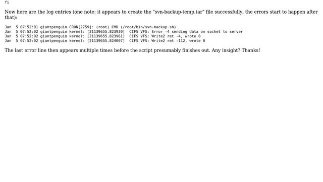 cifs write errors in cron job (2 Solutions!!) смотреть онлайн