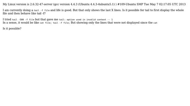 Unix & Linux: tail display whole file and then only changes (2 Solutions!!) смотреть онлайн