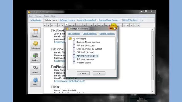 AtoZ Notebook, Encrypted Data Manager смотреть онлайн