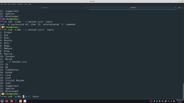 Bash: آموزش کار با sed смотреть онлайн