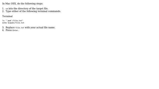 How to show full path of a file including the full filename in Mac OSX terminal? (8 Solutions!!) смотреть онлайн