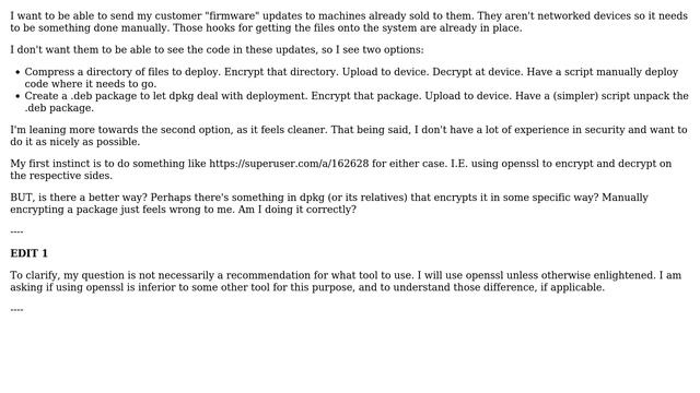 Unix & Linux: Proper way to encrypt a .deb package смотреть онлайн