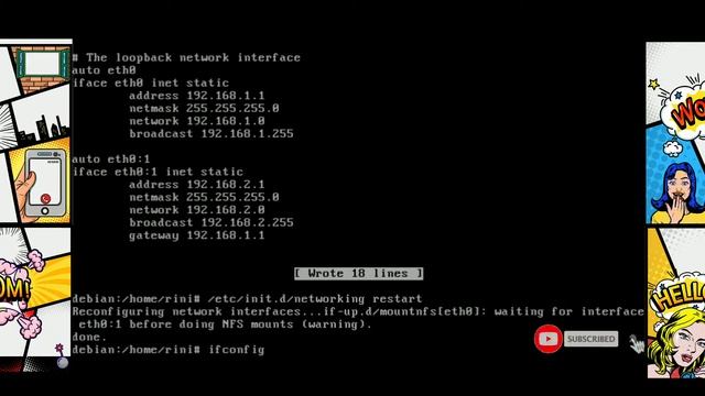 Tutorial konfigurasi routing debian 5 смотреть онлайн